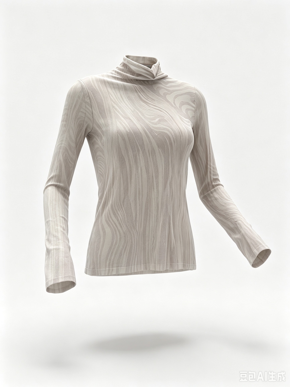 Acne Studios grey pattern stretchy top